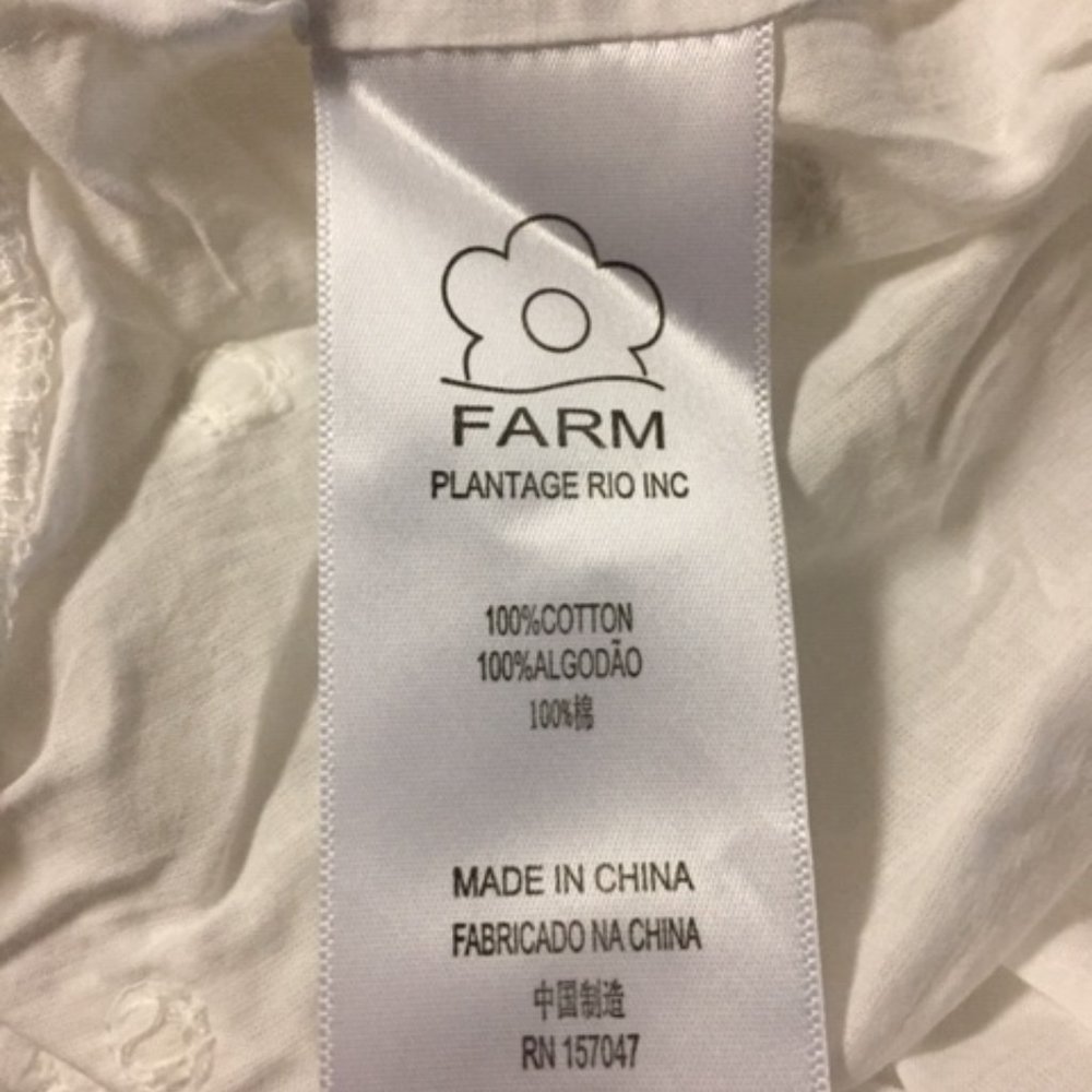 NWT FARM RIO Floral Applique Blouse - Picture 8 of 9